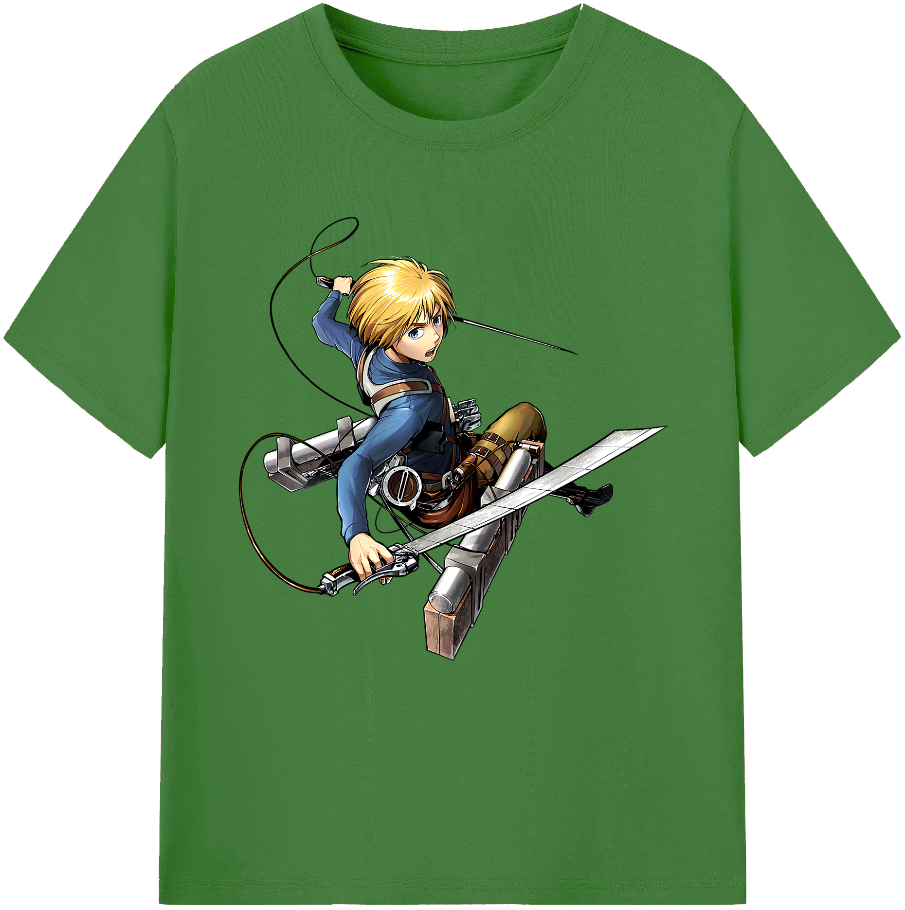 （画像用） 進撃の巨人 アルミン·アルレルト Attack on Titan Armin Arlert レディースカジュアルプリントTシャツ（綿100％）